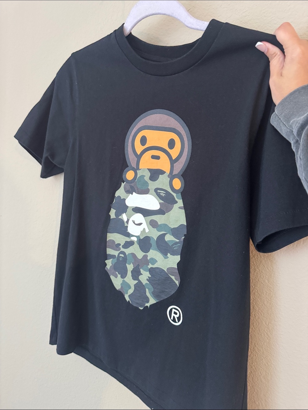 Bape Men’s Graphic Tee Set - Black & Gray with Pink Camo Accent - Picture 9 of 9